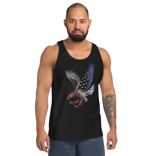 American Eagle USA Flag Patriotic 4th Of July Artistic Unisex Tank Top