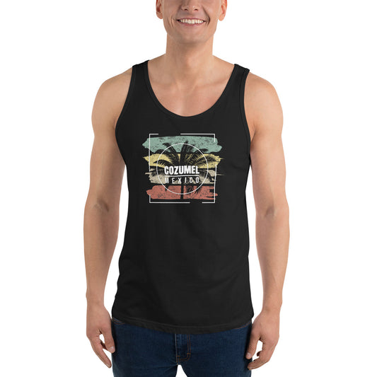 Cool Cozumel Mexico Beach Palm Tree Vacation Souvenir Unisex Tank Top