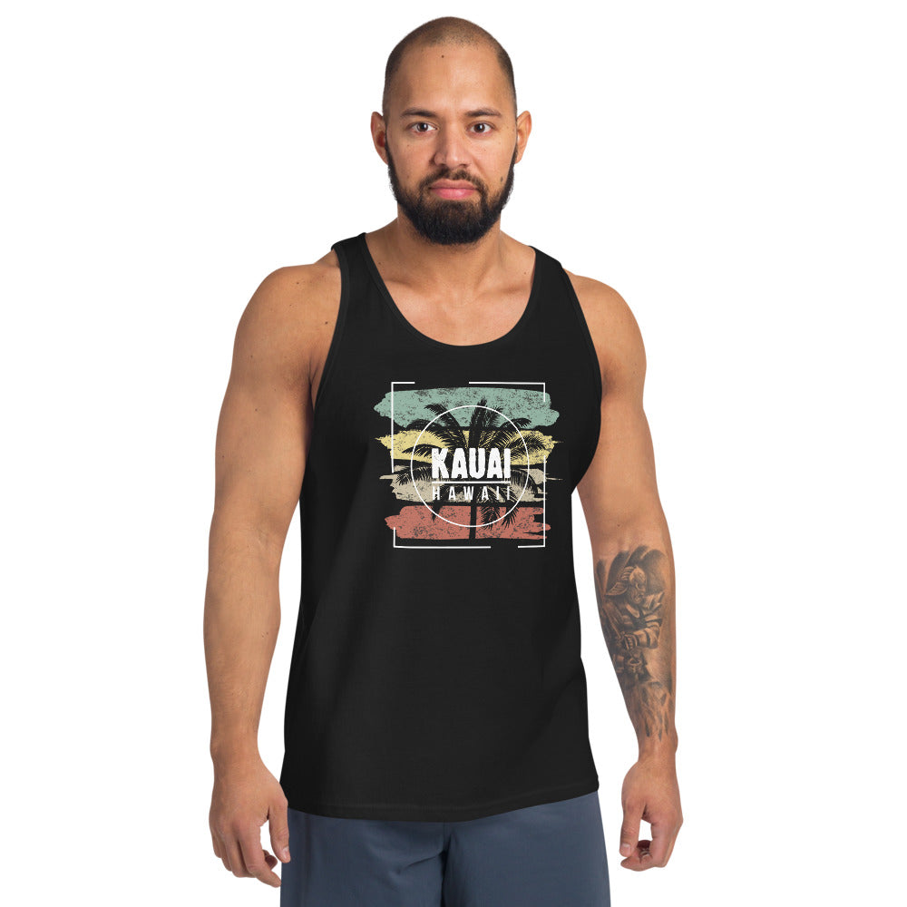 Cool Kauai Hawaii Beach Palm Tree Vacation Souvenir Unisex Tank Top