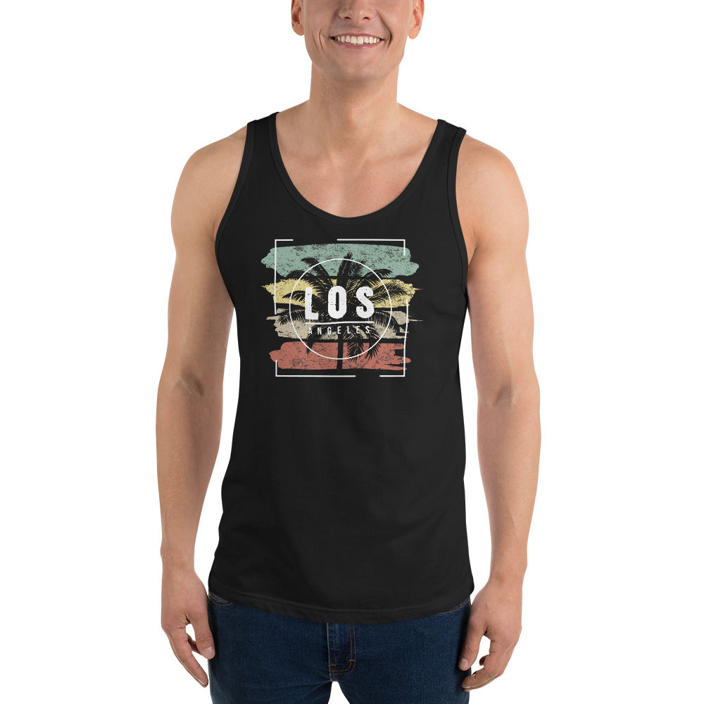 Cool Los Angeles California Beach Palm Tree Vacation Souvenir Unisex Tank Top