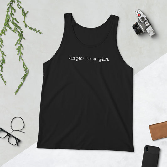 Anger Is A Gift Quote Rage Quote Music Rock Fan Unisex Tank Top