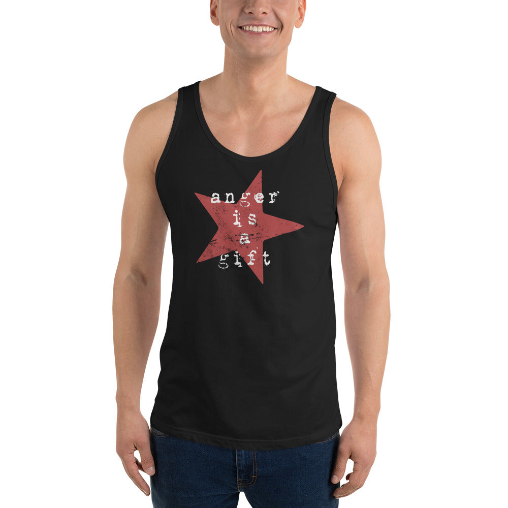 Anger Is A Gift Quote Rage Slogan Music Rock Fan Unisex Tank Top