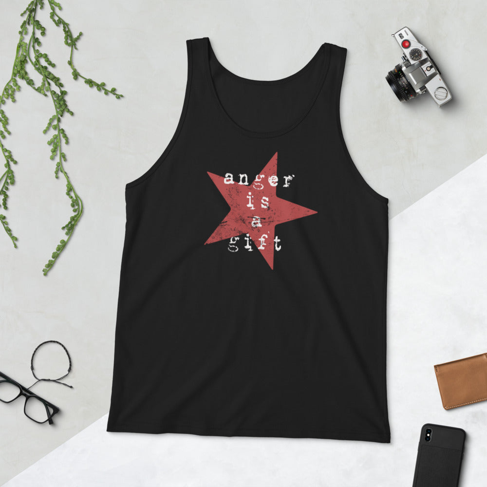 Anger Is A Gift Quote Rage Slogan Music Rock Fan Unisex Tank Top