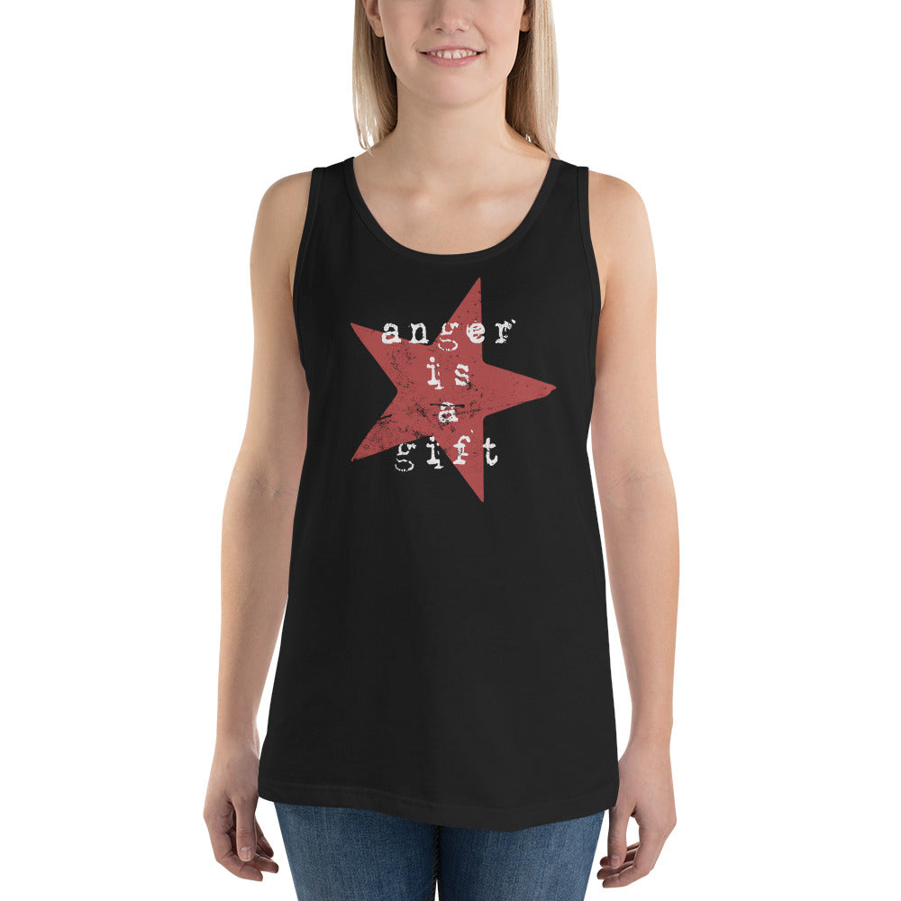 Anger Is A Gift Quote Rage Slogan Music Rock Fan Unisex Tank Top