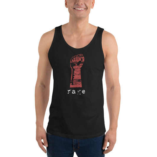 Rage Rock Music Fan Fist Unisex Tank Top