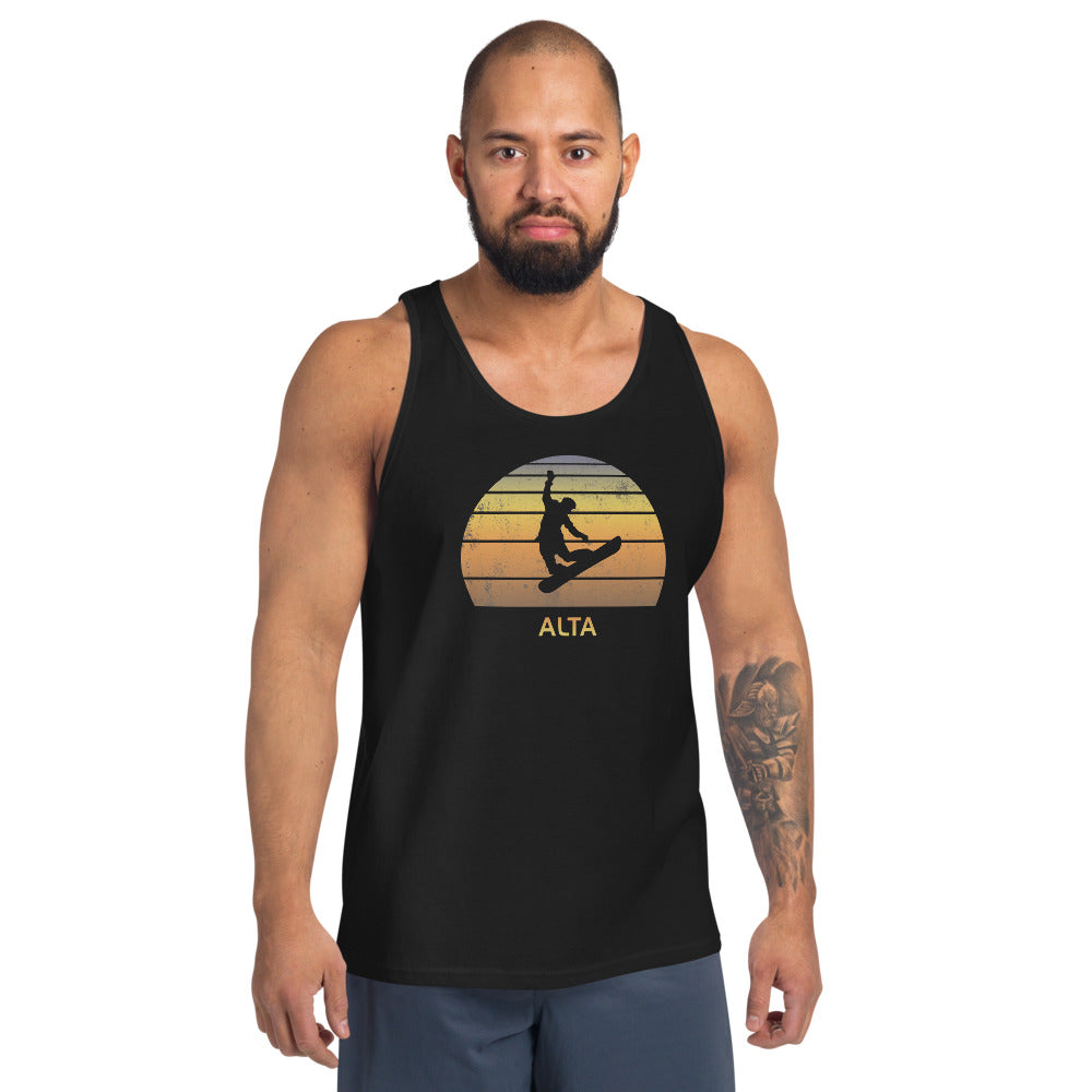 Retro Alta Utah Snowboarding Fan Unisex Tank Top