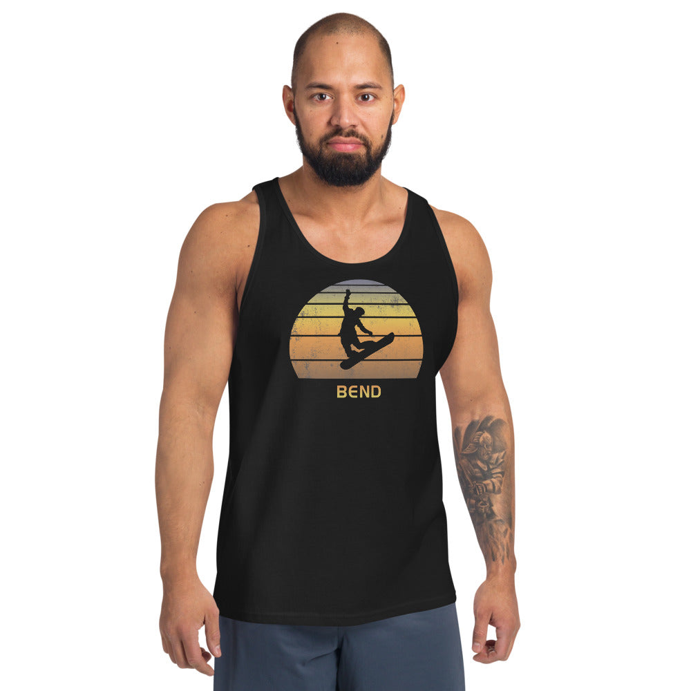 Retro Beaver Creek Colorado Snowboarding Fan Unisex Tank Top