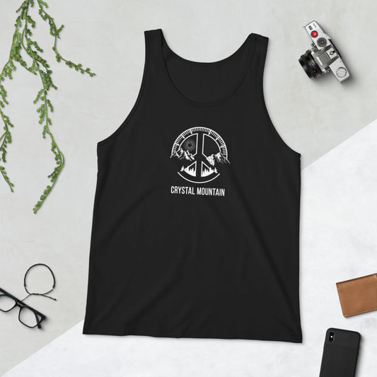 Cool Crystal Mountain Outdoors Fan Nature Lover Ski Unisex Tank Top