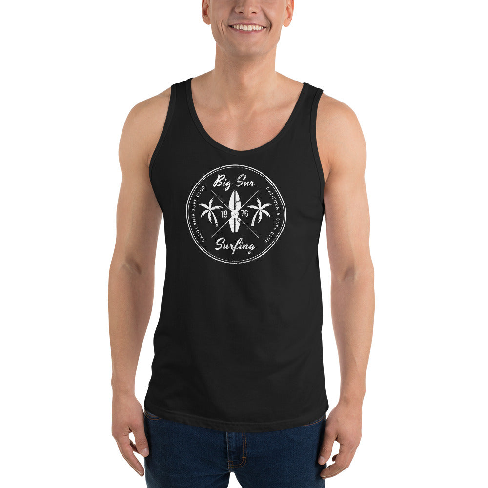 Retro Big Sur California Surfing Fan Beach  Unisex Tank Top