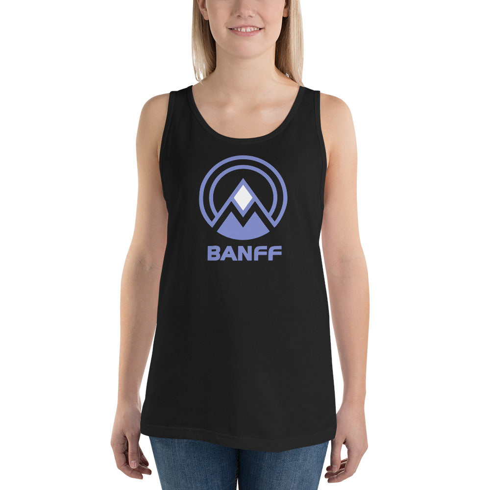 Banff Canada Skiing Snowboarding Fan Unisex Tank Top