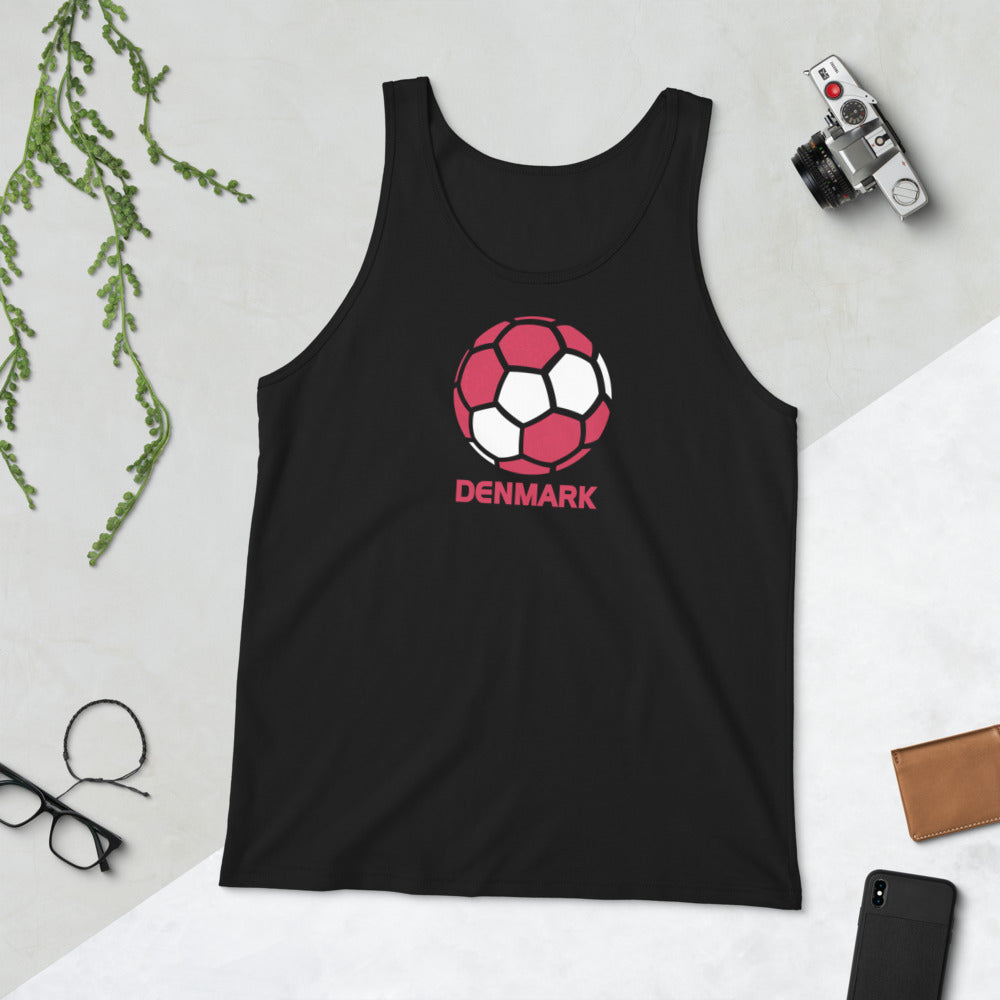 Denmark National Soccer Team Football Country Flag Pride Unisex Tank Top