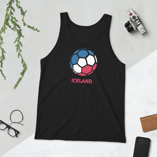 Iceland National Soccer Team Football Country Flag Pride Unisex Tank Top