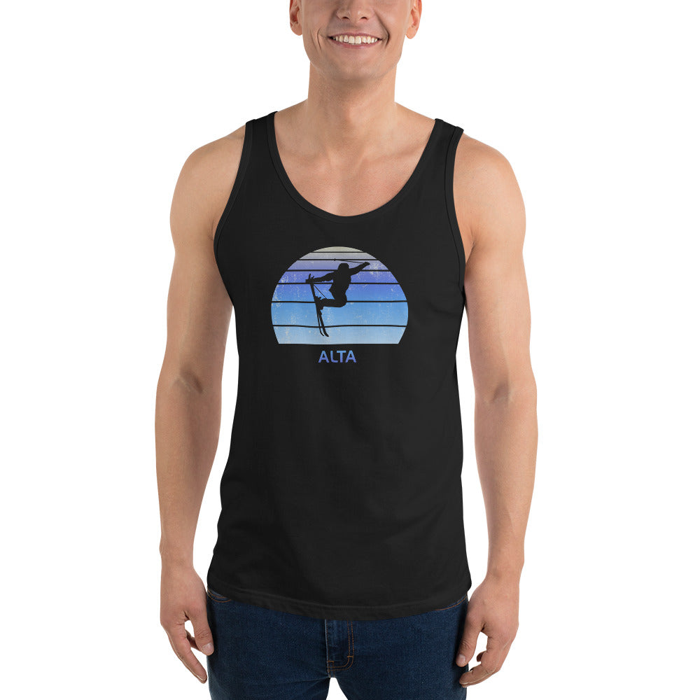 Retro Alta Utah Skiing Fan Unisex Tank Top