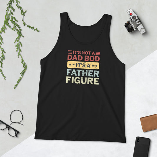 Funny Father's Day Dad Bod Joke Slogan Unisex Tank Top