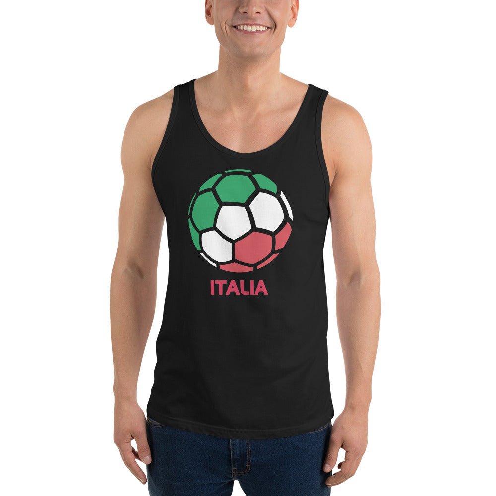 Italia National Soccer Team Football Country Flag Pride Unisex Tank Top