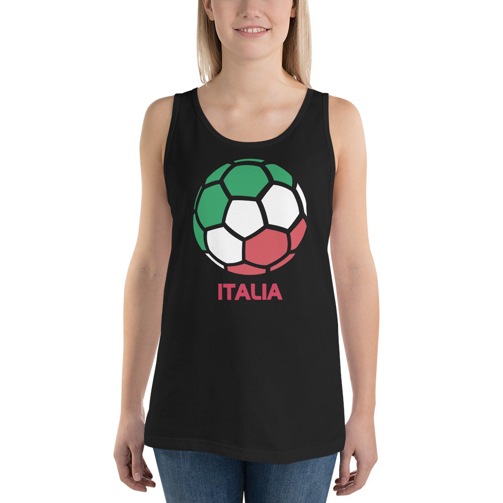 Italia National Soccer Team Football Country Flag Pride Unisex Tank Top