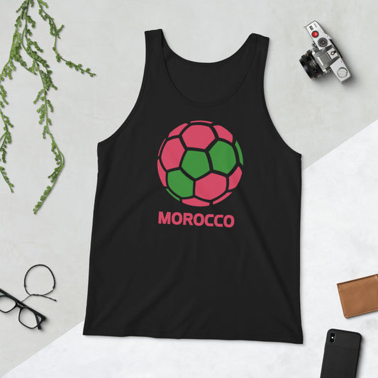 Morocco National Soccer Team Football Country Flag Pride Unisex Tank Top