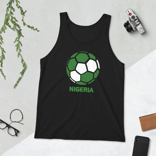 Nigeria National Soccer Team Football Country Flag Pride Unisex Tank Top