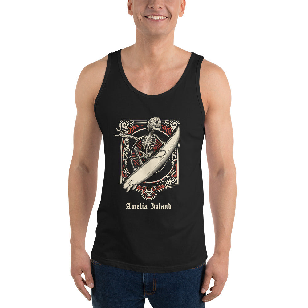 Cool Amelia Island Florida Surfing Fan Surfer  Unisex Tank Top