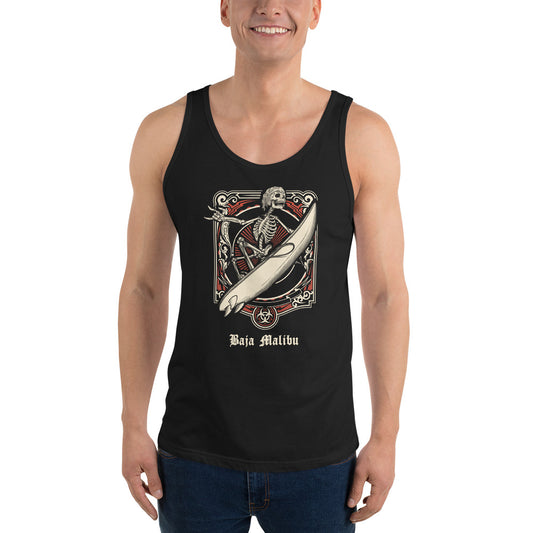 Cool Baja Malibu Mexico Surfing Fan Surfer Unisex Tank Top