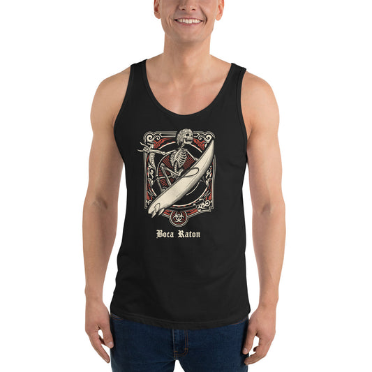 Cool Boca Raton Florida Surfing Fan Surfer  Unisex Tank Top