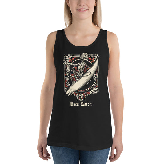 Cool Boca Raton Florida Surfing Fan Surfer  Unisex Tank Top