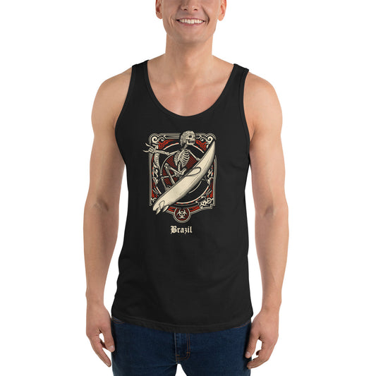 Cool Brazil Surfing Fan Surfer  Unisex Tank Top