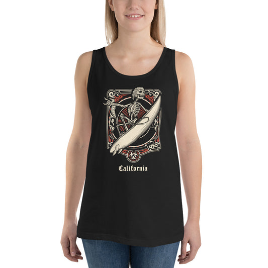 Cool California Surfing Fan Surfer  Unisex Tank Top