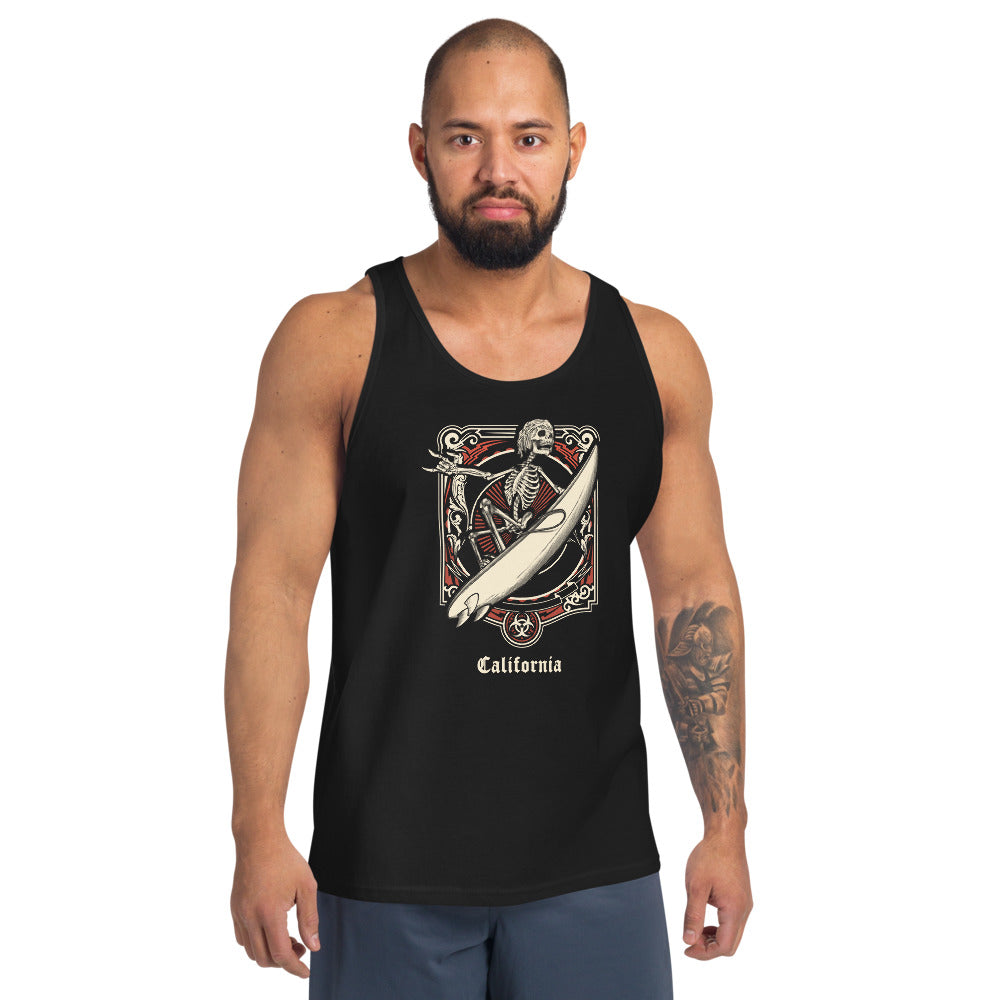 Cool California Surfing Fan Surfer  Unisex Tank Top