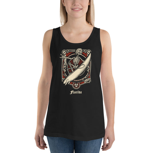 Cool Florida Surfing Fan Surfer Unisex Tank Top