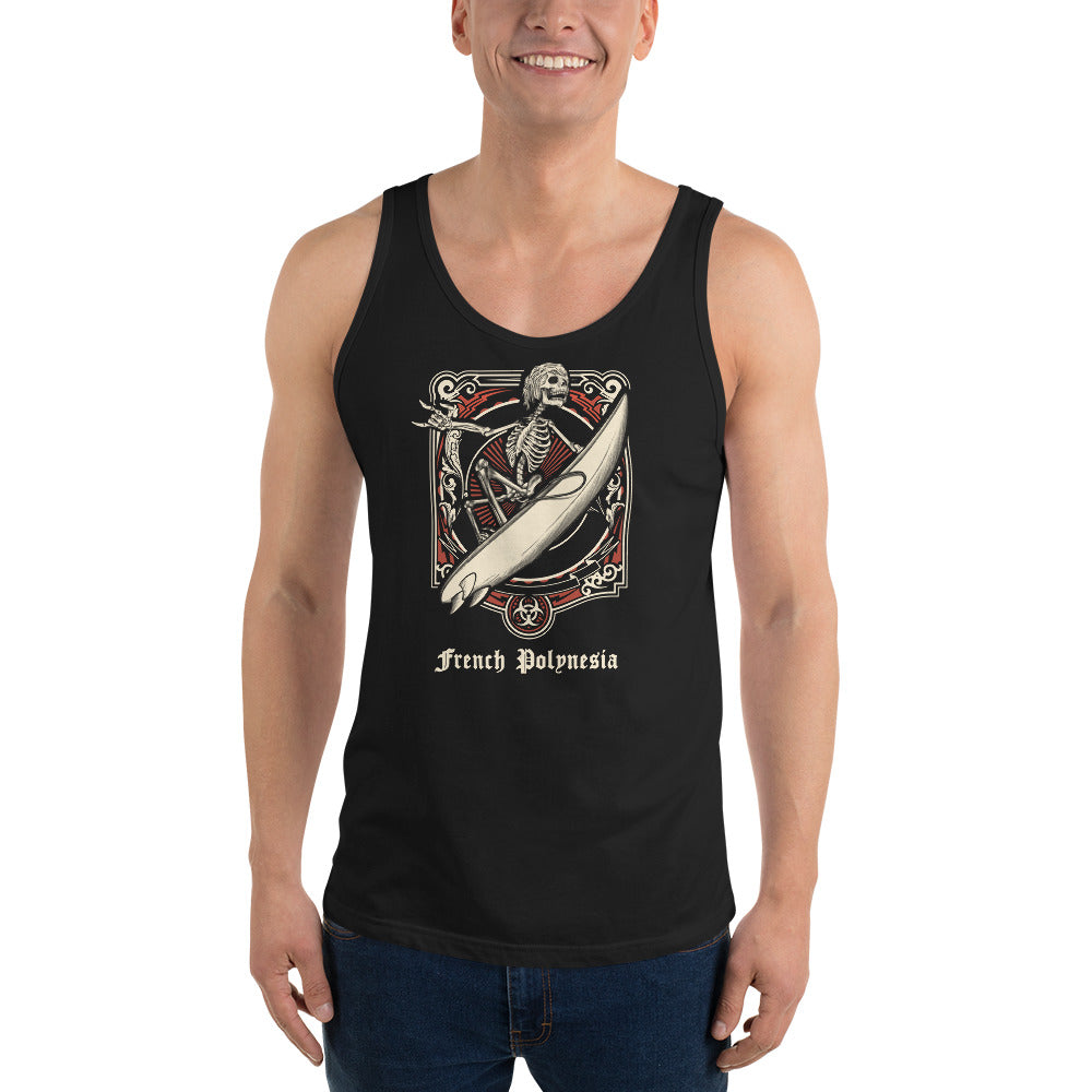 Cool French Polynesia Surfing Fan Surfer  Unisex Tank Top