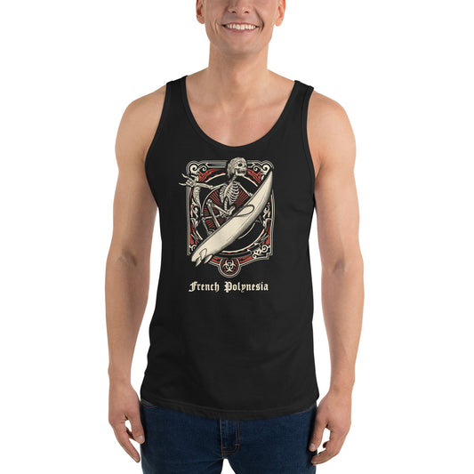 Cool French Polynesia Surfing Fan Surfer Unisex Tank Top