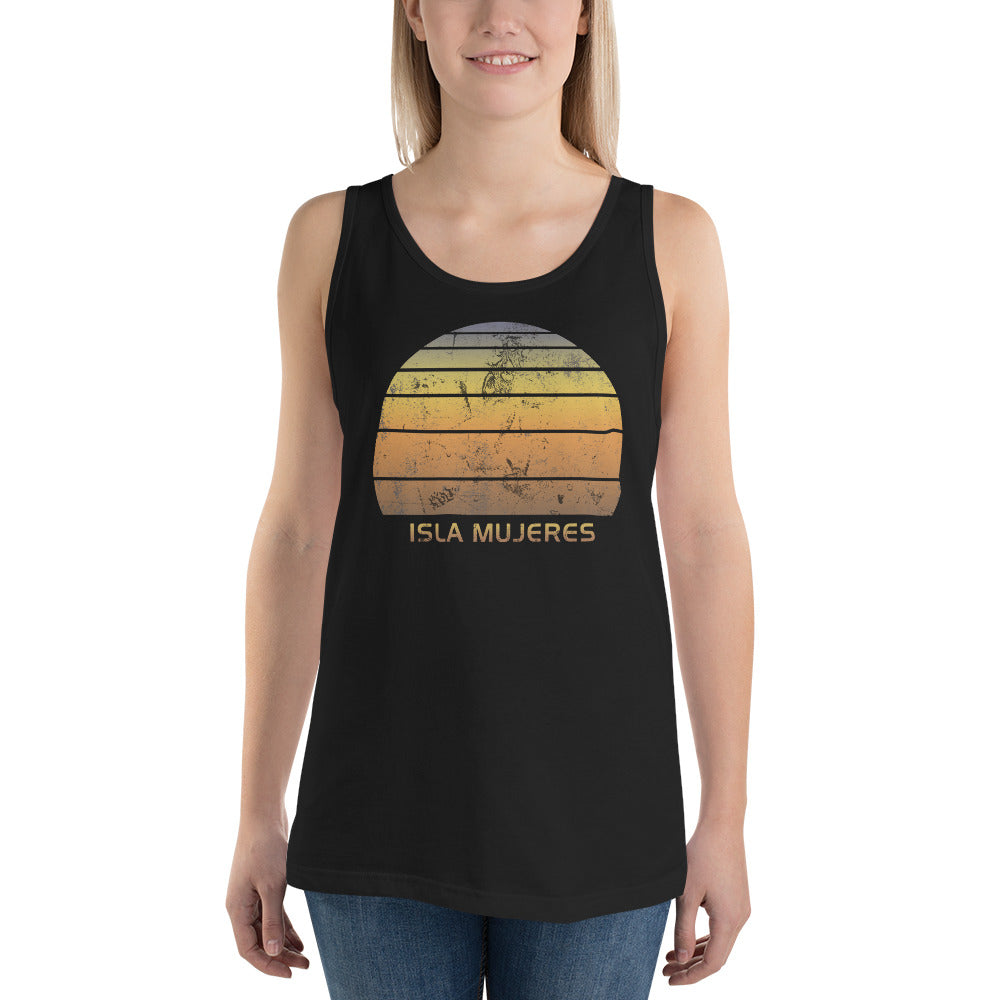 Retro Isla Mujeres Mexico Mexican Beach Vacation Souvenir Unisex Tank Top