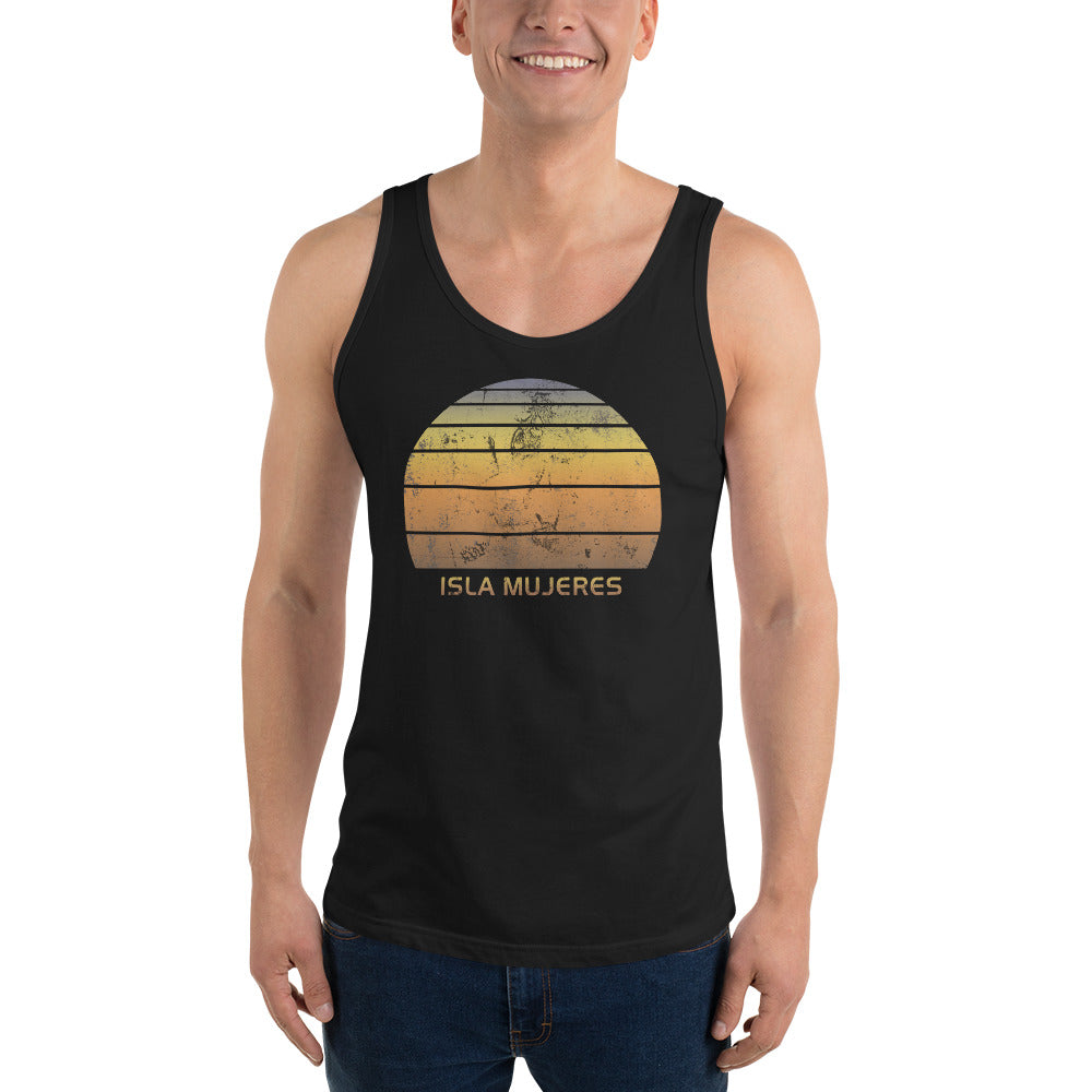 Retro Isla Mujeres Mexico Mexican Beach Vacation Souvenir Unisex Tank Top