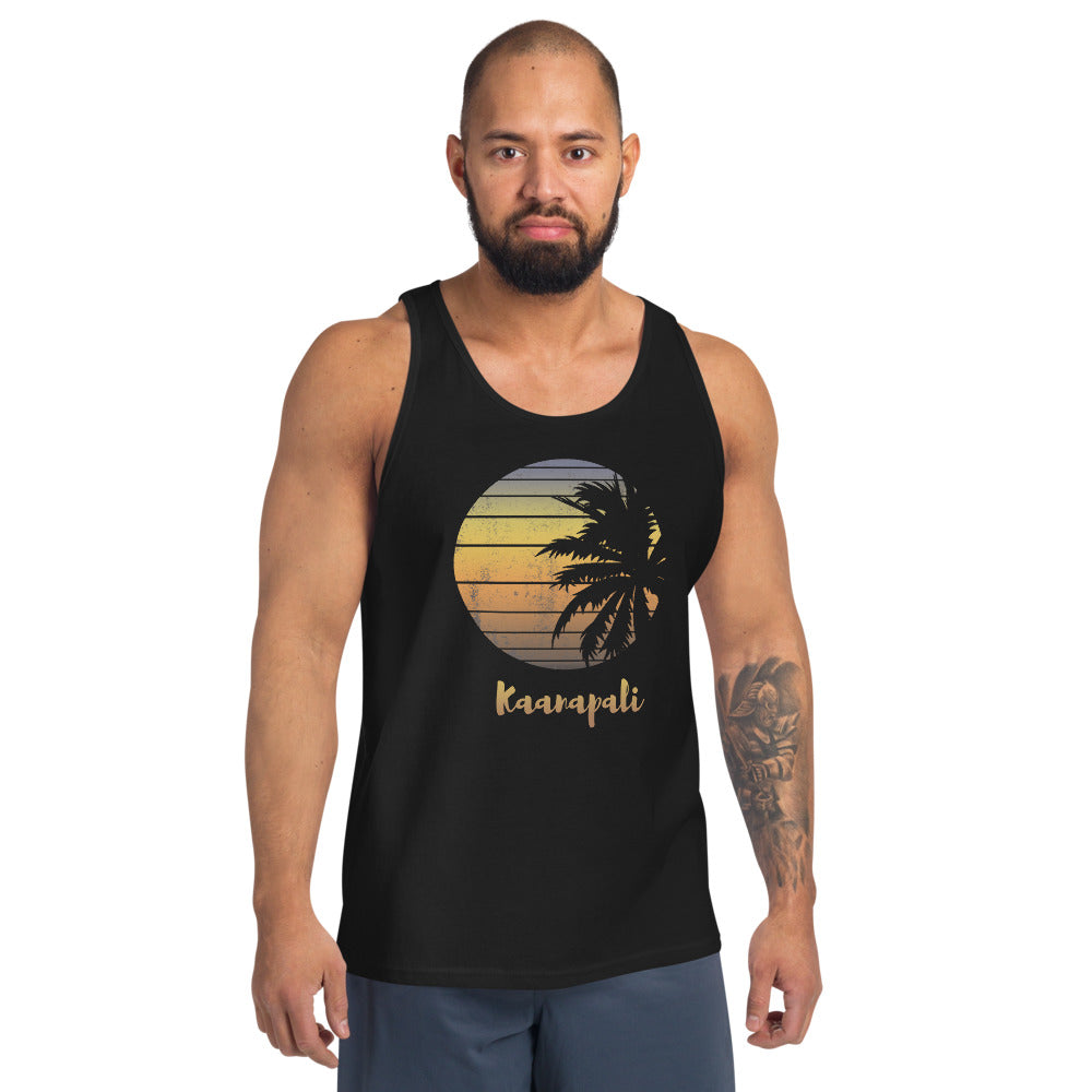 Retro Kaanapali Maui Hawaii Hawaiian Beach Vacation Souvenir Unisex Tank Top