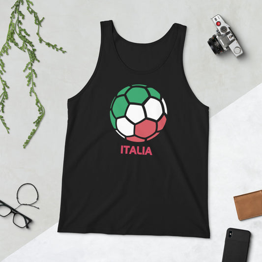 Italia National Soccer Team Football Country Flag Pride Unisex Tank Top