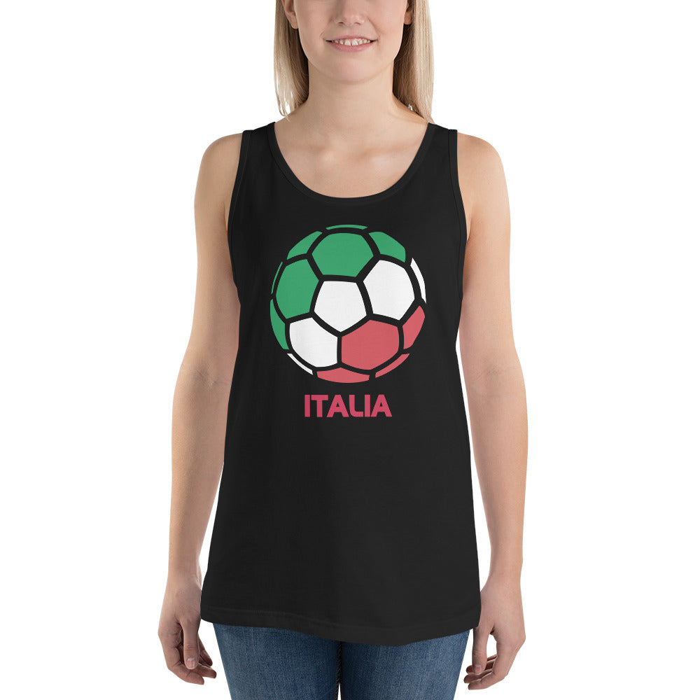 Italia National Soccer Team Football Country Flag Pride Unisex Tank Top