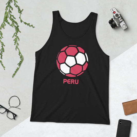 Peru National Soccer Team Football Country Flag Pride Unisex Tank Top