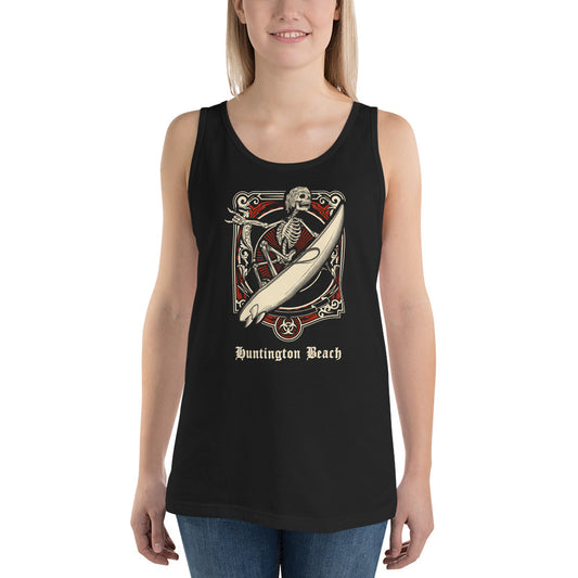 Cool Huntington Beach California Surfing Fan Surfer Unisex Tank Top