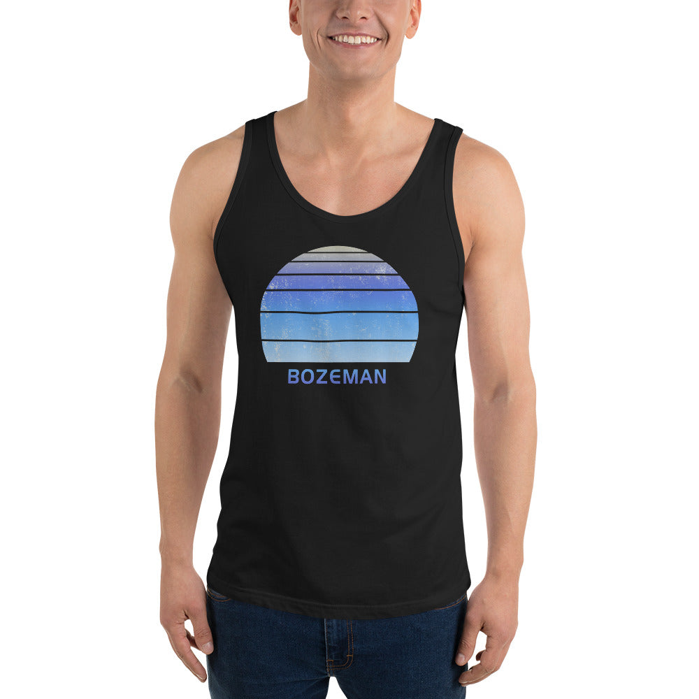 Retro Bozeman Montana Ski Skiing Fan Unisex Tank Top