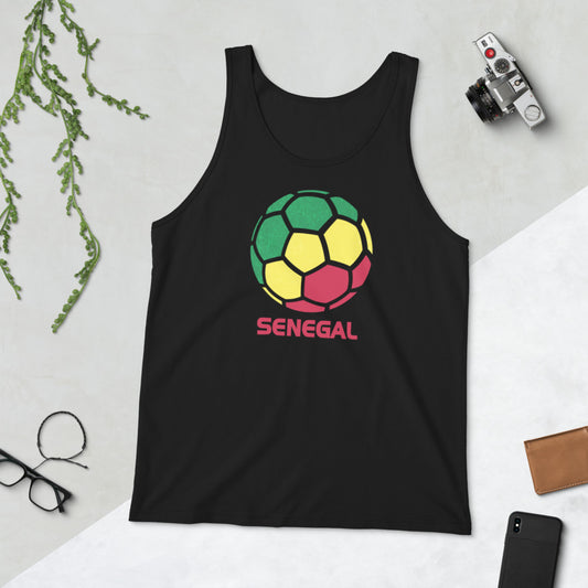 Senegal National Soccer Team Football Country Flag Pride Unisex Tank Top