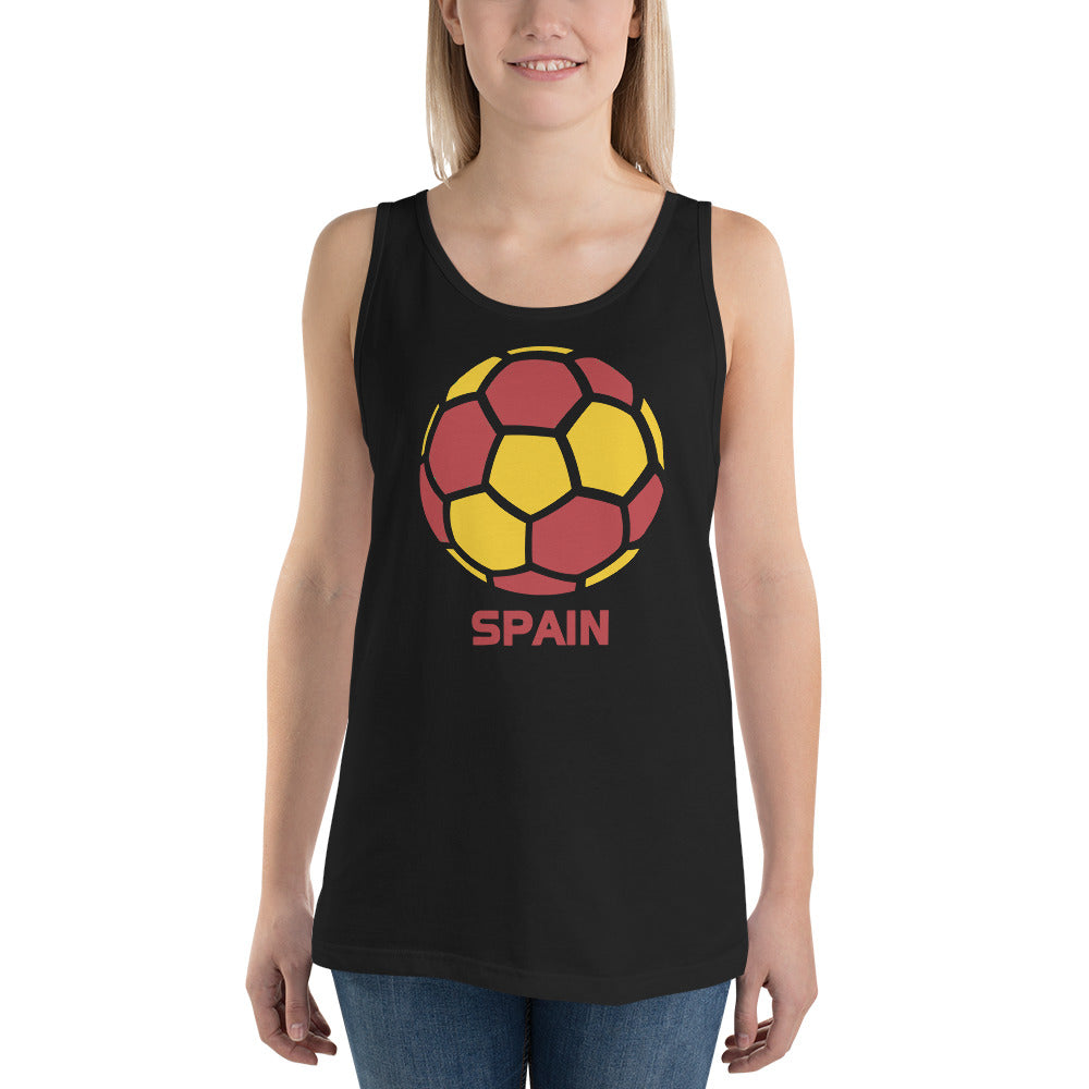 Spain National Soccer Team Football Country Flag Pride Unisex Tank Top