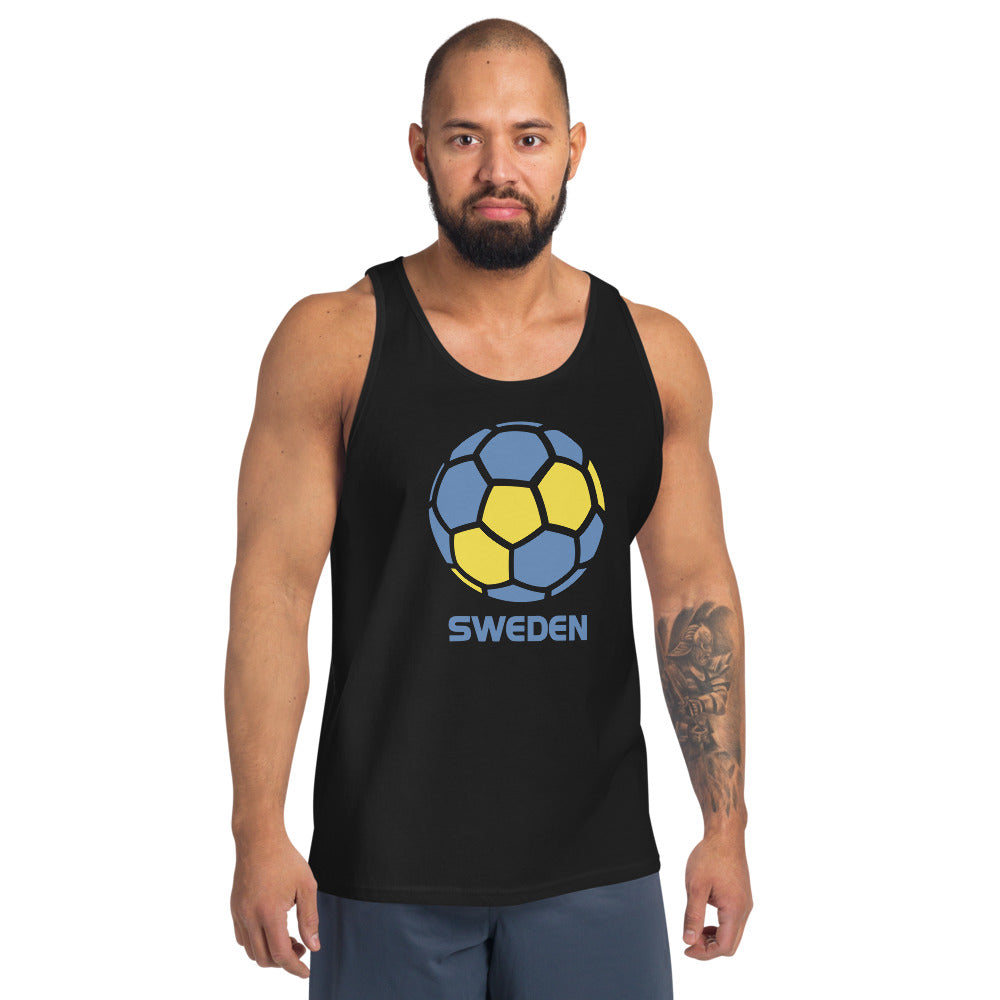 Sweden National Soccer Team Football Country Flag Pride Unisex Tank Top