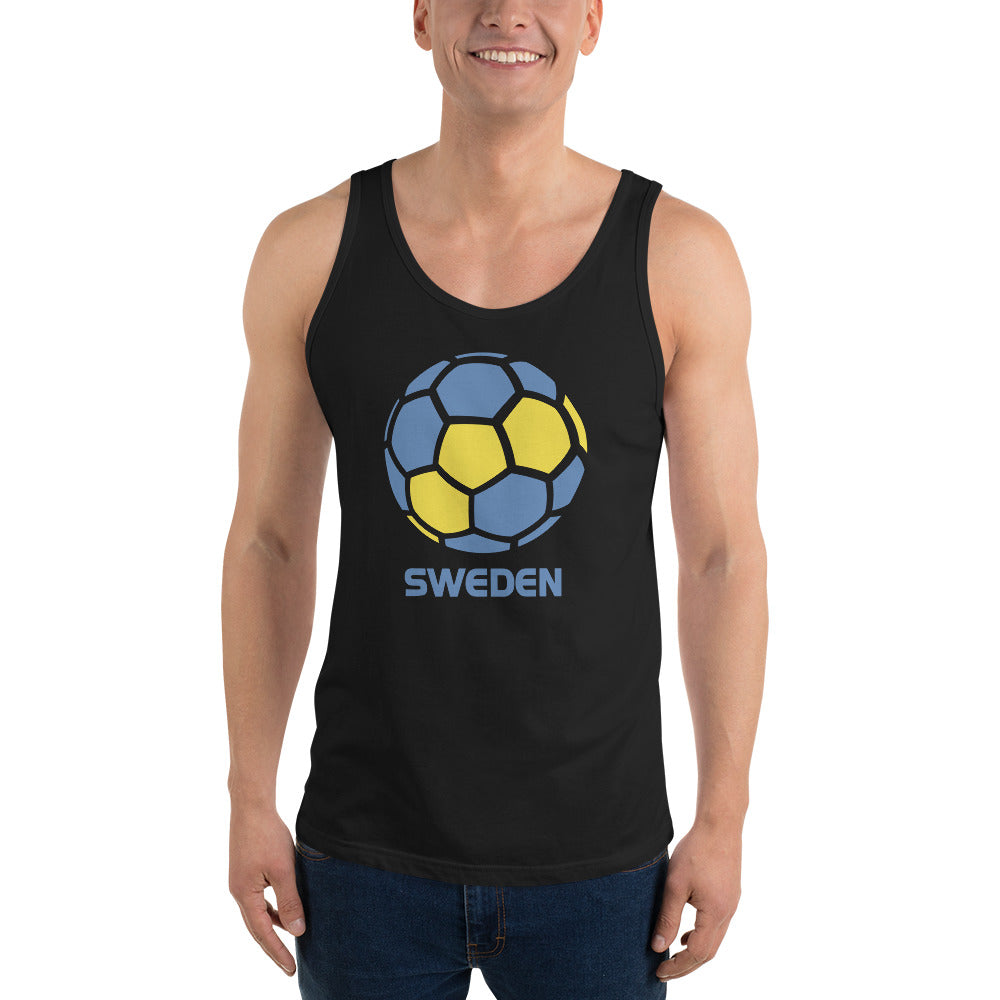 Sweden National Soccer Team Football Country Flag Pride Unisex Tank Top