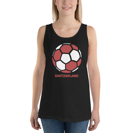 Switzerland National Soccer Team Football Country Flag Pride Unisex Tank Top