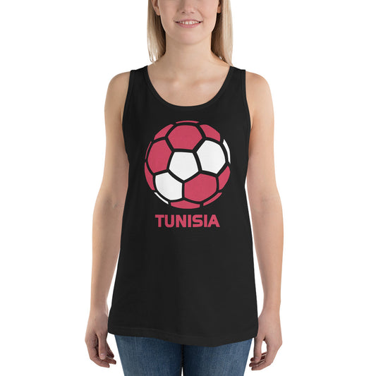 Tunisia National Soccer Team Football Country Flag Pride Unisex Tank Top