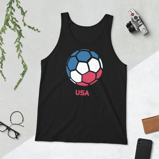 USA United States National Soccer Team Football Country Flag Pride Unisex Tank Top