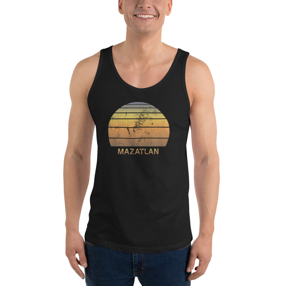 Retro Mazatlan Mexico Mexican Beach Vacation Souvenir Unisex Tank Top