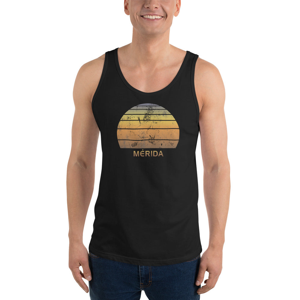 Retro Merida Mexico Mexican Beach Vacation Souvenir Unisex Tank Top