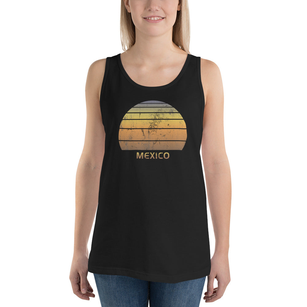 Retro Mexico Mexican Beach Vacation Souvenir Unisex Tank Top